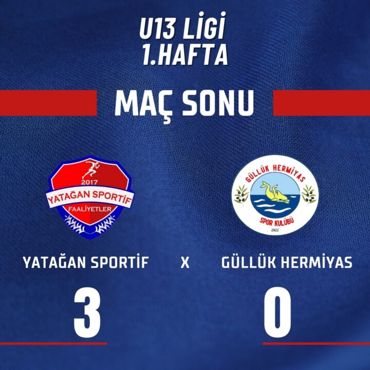 U13 TAKIMIMIZ HÜKMEN GALİP